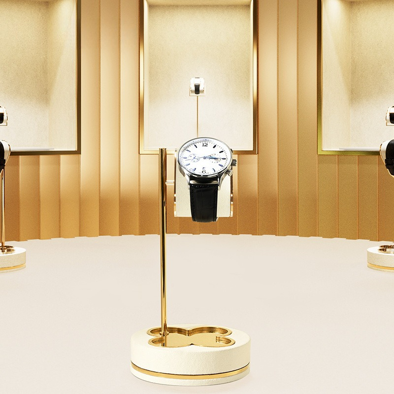 Table Watch Luxury - 金属製腕時計ディスプレイスタンド、腕時計ブレスレット収納ディスプレイテーブル、高級ジュエリーショーケース小道具
