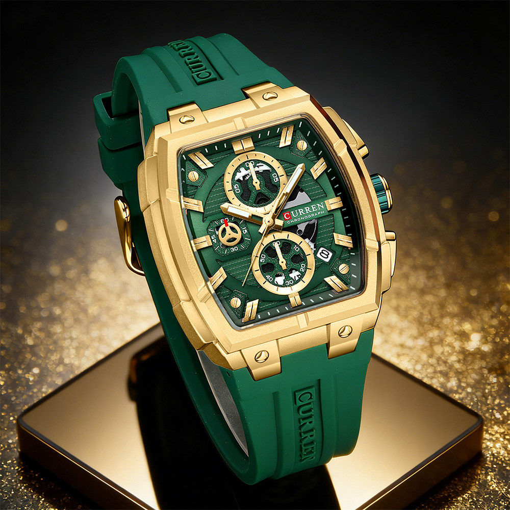 Luxury Watch Deals - CURREN 高級ヴィンテージ腕時計 メンズ スポーツ クロノグラフ クォーツ腕時計