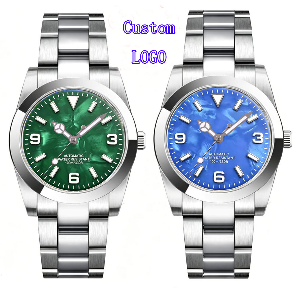 Luxury Watch Dial - カスタムロゴ腕時計 36mm 39mm マザーオブパール文字盤 NH35 機械式腕時計