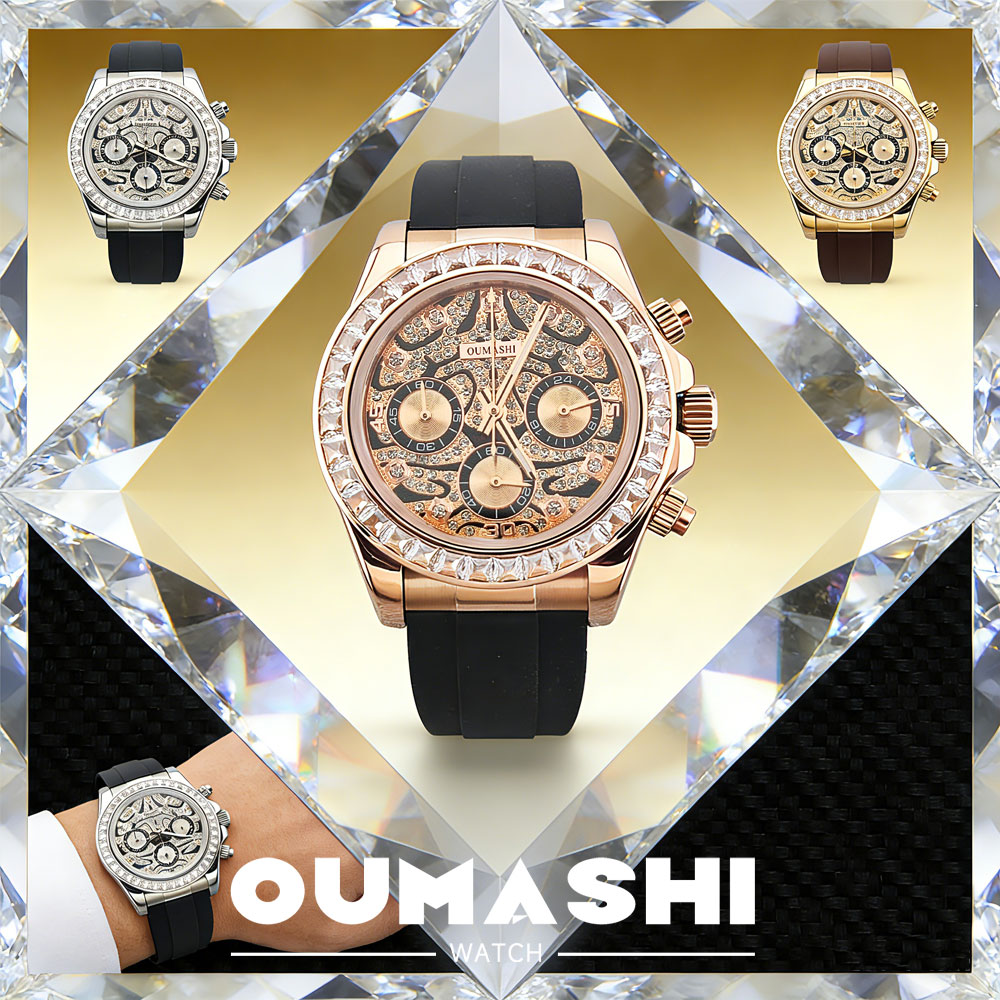 Luxury Watch Dial - 39mm メンズ腕時計 VK63 ムーブメント クォーツ クロノグラフ