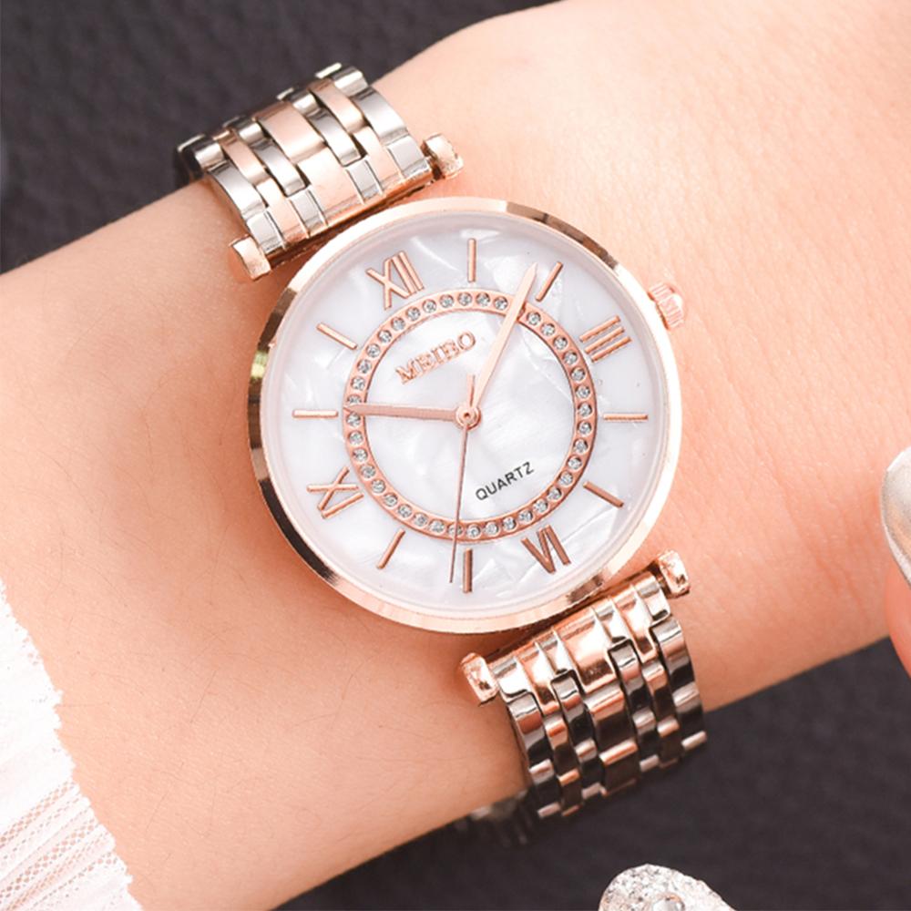 Luxury Watch Girl - 高級クリスタル女性ブレスレット腕時計トップブランドのファッションダイヤモンドレディースクォーツ時計鋼女性腕時計モントレファムレロジオ