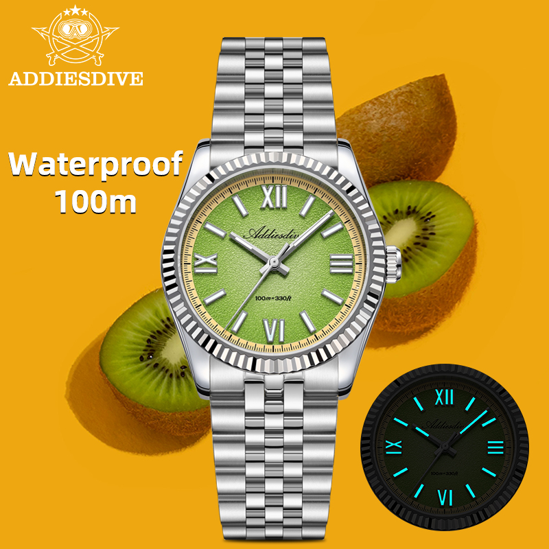 Luxury Watch Dial - ADDIESDIVE 男性 VH31 クォーツ時計 36 ミリメートルサファイアガラス