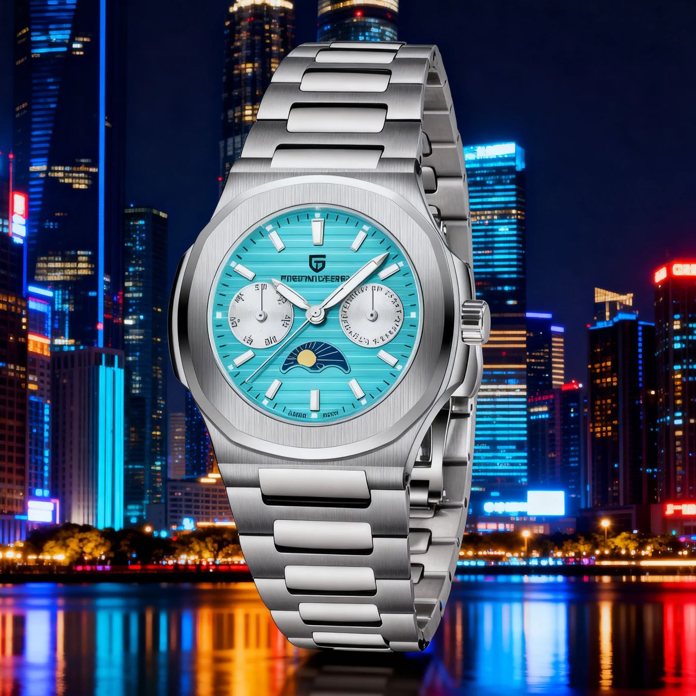 Luxury Watch Deals - 2025年新作 パガーニデザイン メンズ腕時計 高級クォーツ時計 メンズ ムーンフェイズ