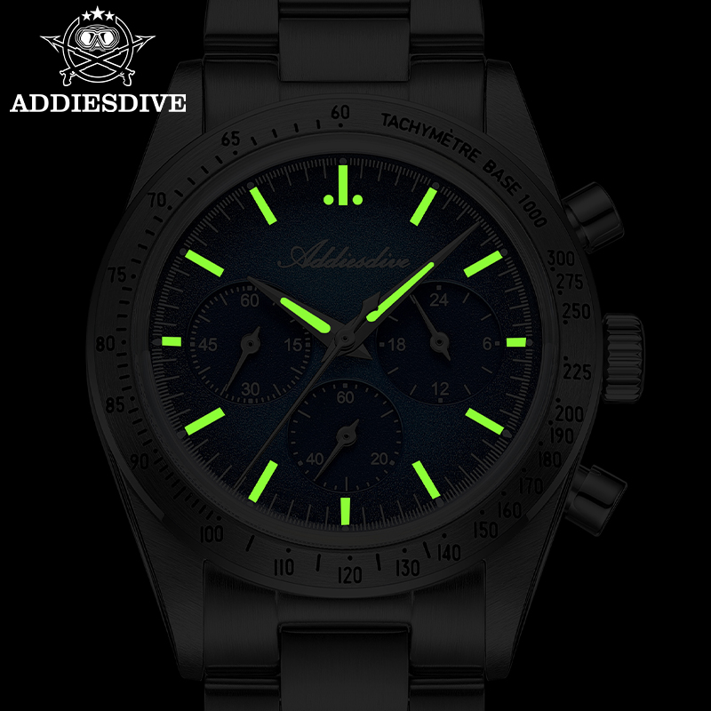 Luxury Watch Levels - ADDIESDIVE AD2552 日本製 0S20 クロノグラフ メンズ