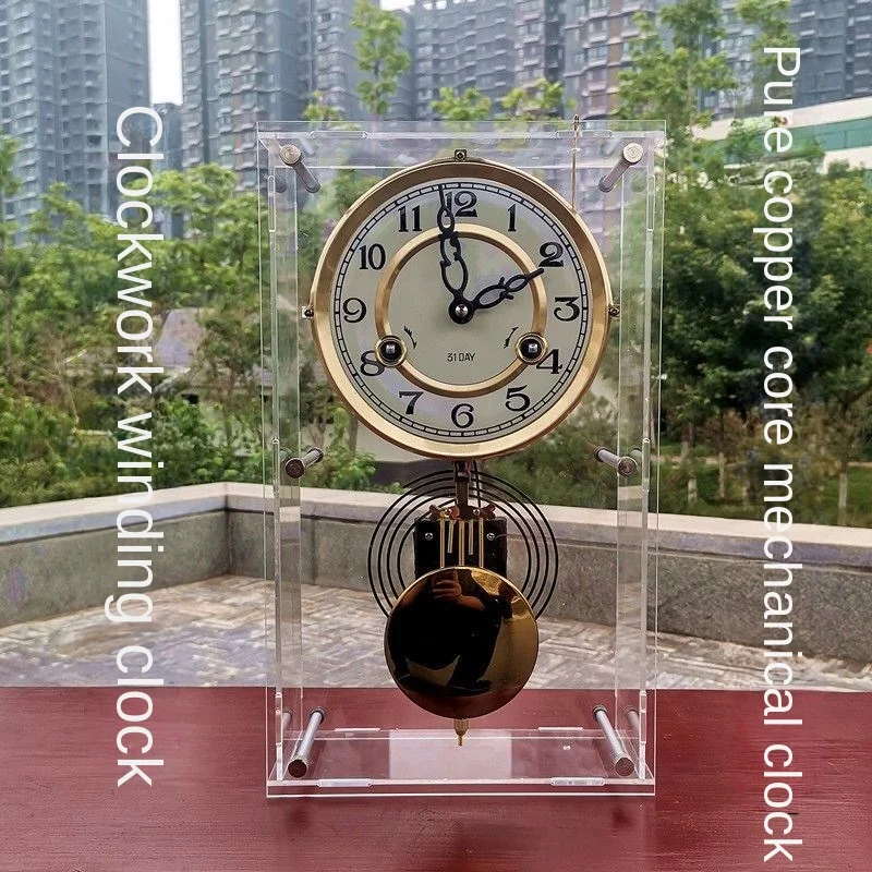 ヴィンテージスタイルのメカニカルテーブル時計,デラックス時計 - Table Watch Luxury のレビューと価格