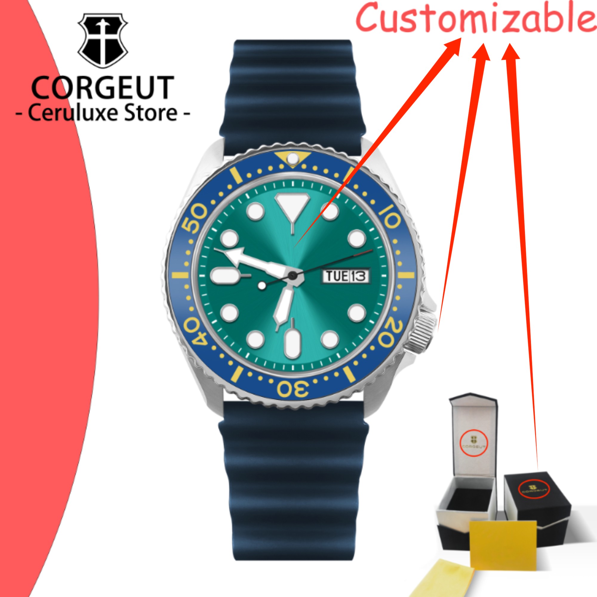 カスタムロゴ ヴィンテージダイバーズウォッチ 機械式メンズ腕 - Luxury Watch Logo のレビューと価格