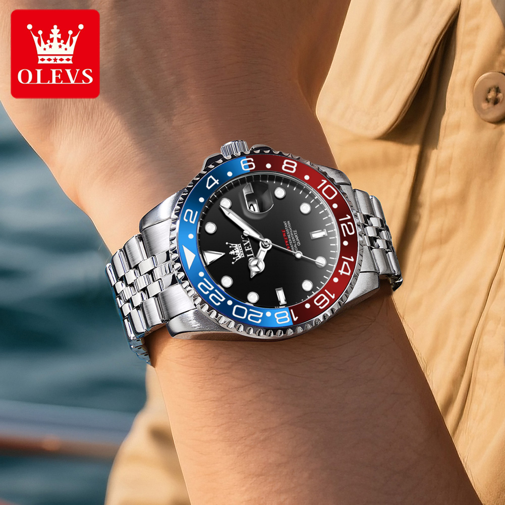 OLEVS 5657 オリジナルブランド メンズ腕時計 ビジ - Luxury Watch Brand のレビューと価格