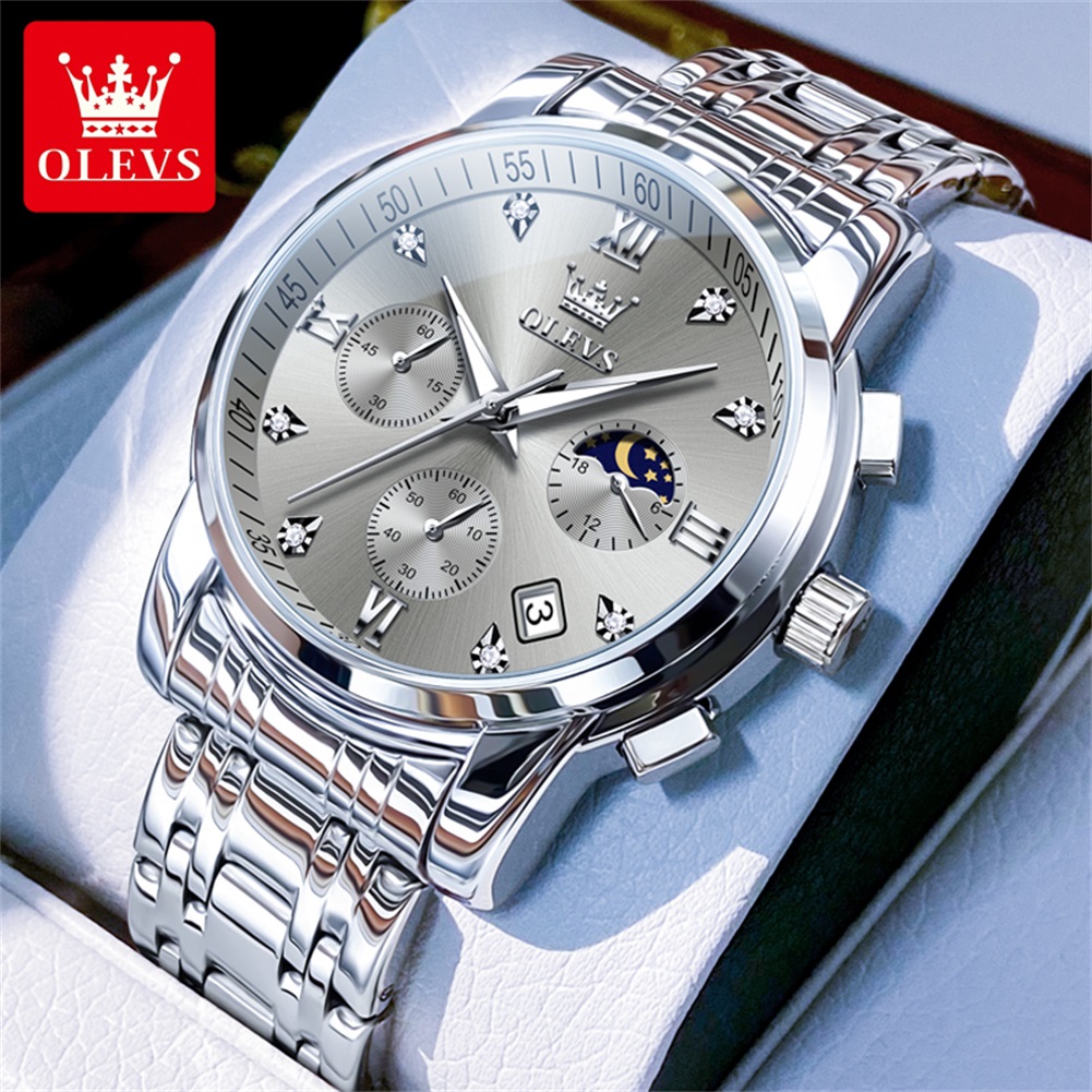 OLEVS 2858 クォーツ腕時計 メンズ クラシック ス - Luxury Watch Dial のレビューと価格