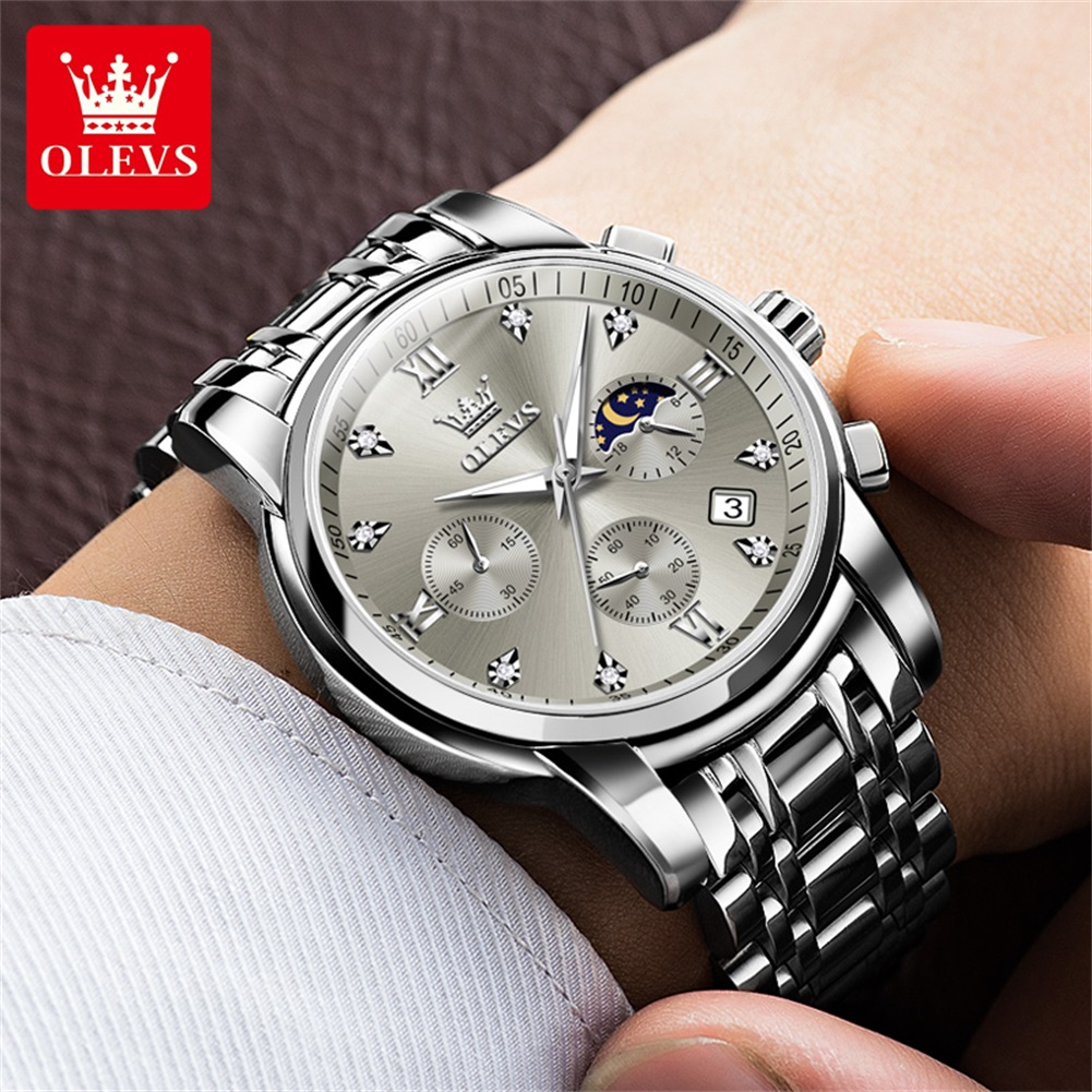 OLEVS 2858 クォーツ腕時計 メンズ クラシック ス - Luxury Watch Dial のレビューと価格