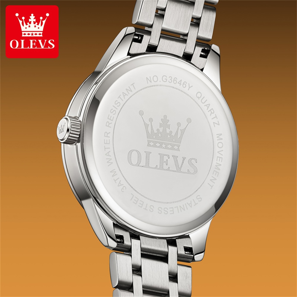 OLEVS ムーンフェイズメンズ腕時計カレンダー 30 メー - Luxury Watch Brand のレビューと価格