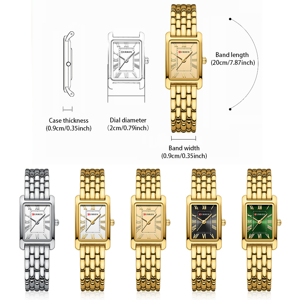 CURREN 高級レディースファッションクォーツ腕時計 シン - Luxury Watch Girl のレビューと価格