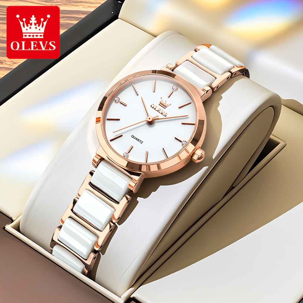 OLEVSレディース腕時計5877高級エレガントクォーツ腕時 - Luxury Watch Girl のレビューと価格