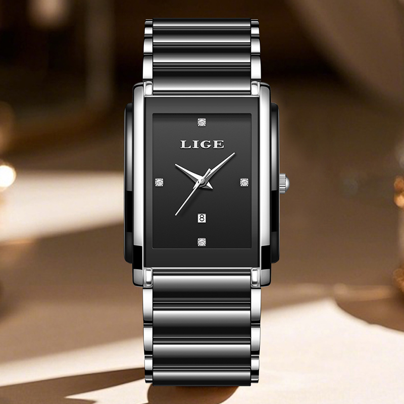 LIGE 新しい高級女性腕時計エレガントなセラミッククォーツ - Luxury Watch Girl のレビューと価格