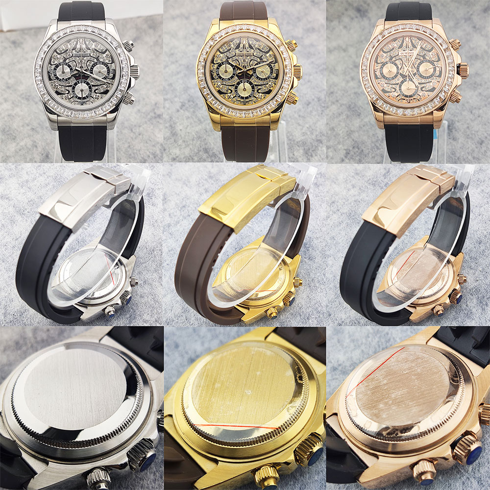 39mm メンズ腕時計 VK63 ムーブメント クォーツ ク - Luxury Watch Dial のレビューと価格