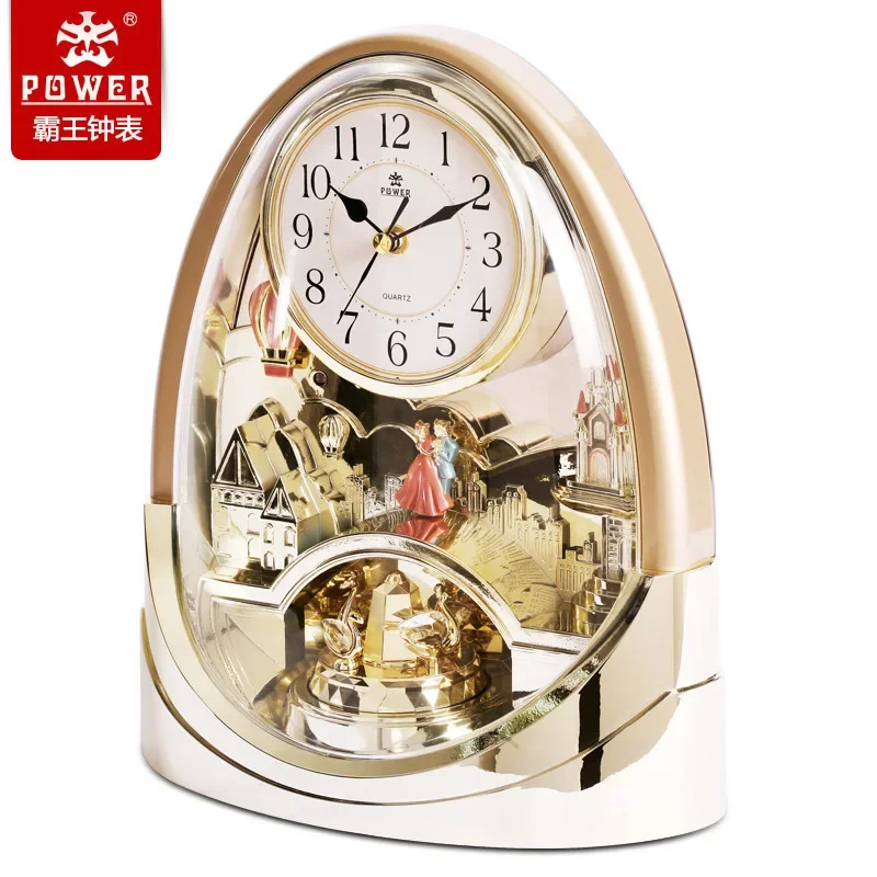 テーブルウォッチデスククロックヴィンテージ木製スイングミュー - Table Watch Luxury のレビューと価格