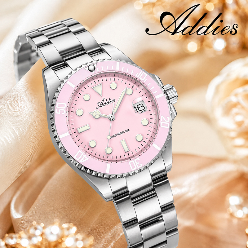 ADDIES 36 ミリメートル 50 メートル防水女性の腕 - Luxury Watch Brand のレビューと価格