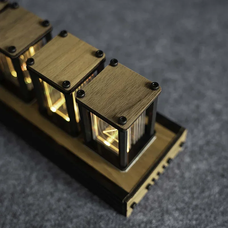 新しい高級ニキシーグローチューブ時計木製 DIY テーブルク - Table Watch Luxury のレビューと価格