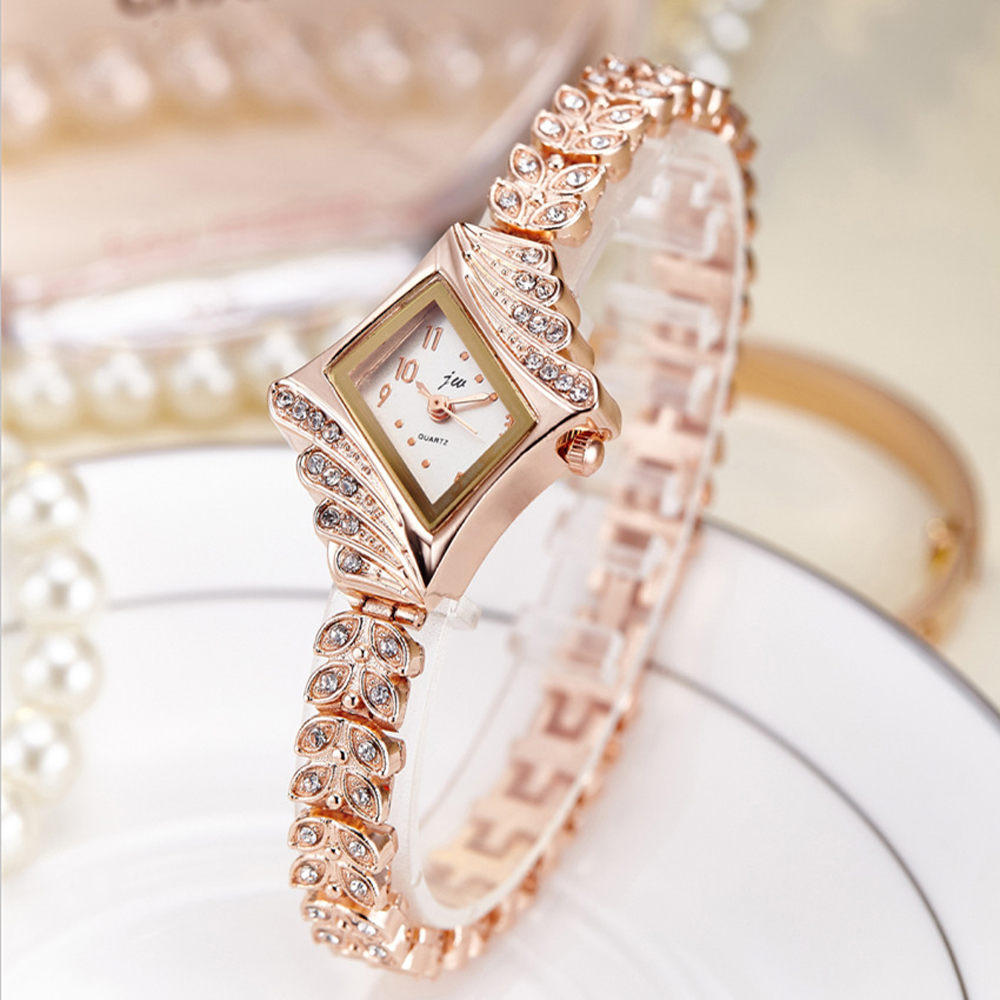女性のための高級クォーツ時計,金のラインストーンジュエリー, - Luxury Watch Brand のレビューと価格