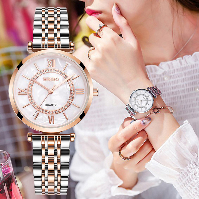 高級クリスタル女性ブレスレット腕時計トップブランドのファッシ - Luxury Watch Girl のレビューと価格