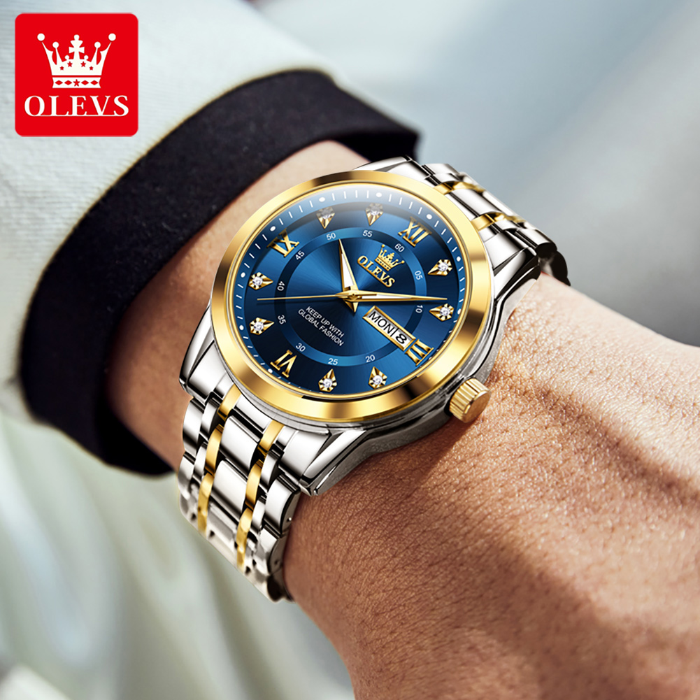 OLEVS ブランドファッションメンズ腕時計ステンレス鋼防水 - Luxury Watch Brand のレビューと価格