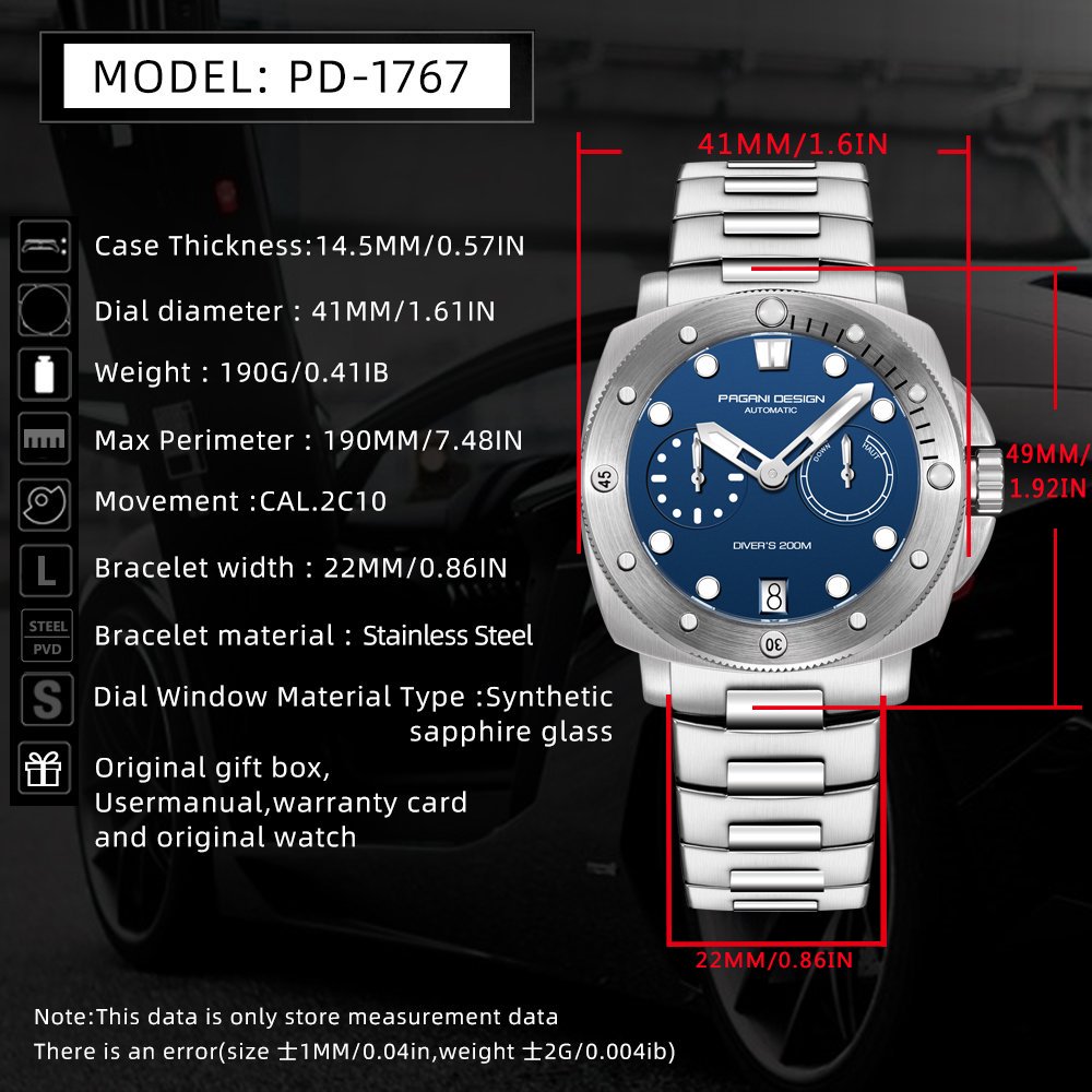 パガーニ デザイン トップブランド メンズ自動機械式時計 ス - Luxury Watch Brand のレビューと価格
