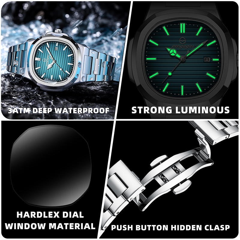 ファッションメンズビジネスウォッチ ステンレススチールバンド - Luxury Watch Hublot のレビューと価格