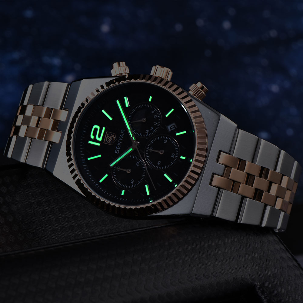BENYAR クロノグラフ 40 ミリメートルメンズ腕時計ス - Luxury Watch Brand のレビューと価格