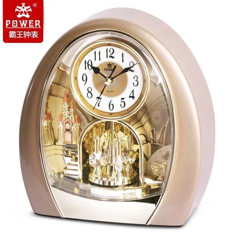 テーブルウォッチデスククロックヴィンテージ木製スイングミュー - Table Watch Luxury のレビューと価格