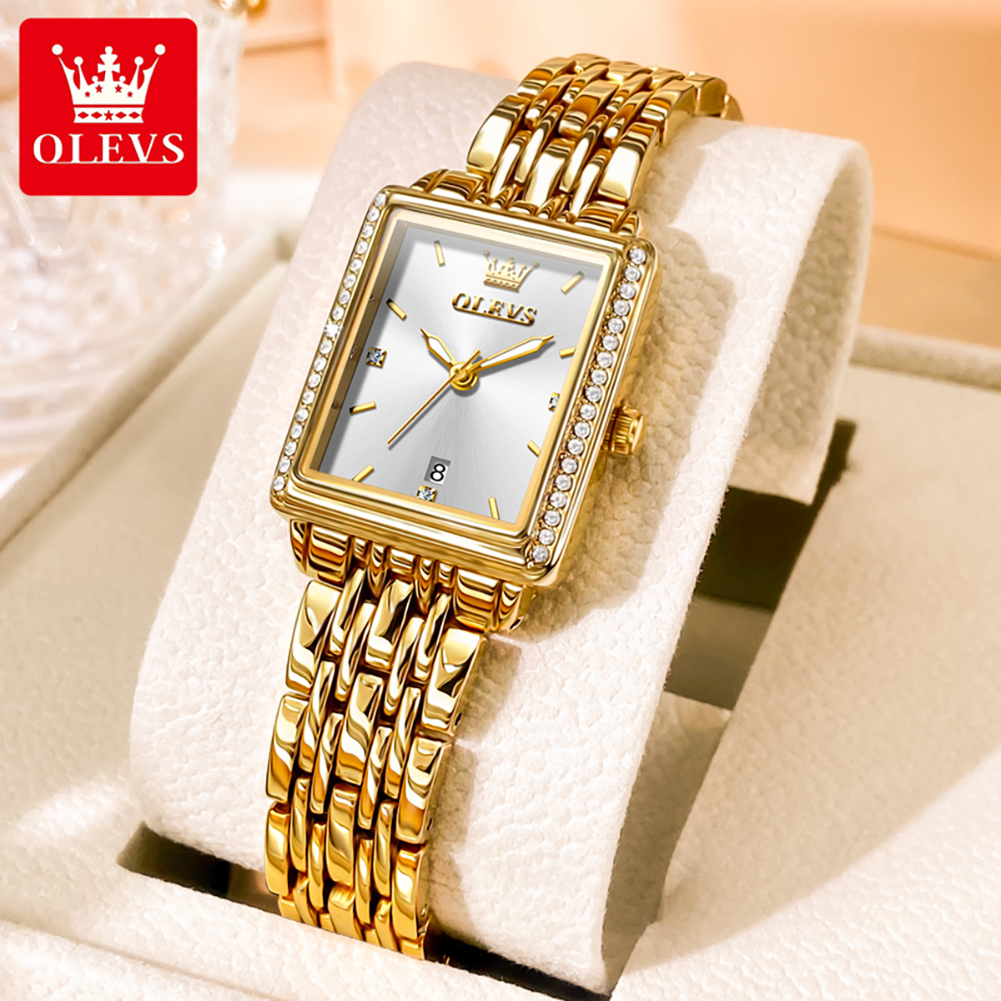 OLEVS 9995 日付時計女性用高級防水夜光時計エレガン - Luxury Watch For Sale のレビューと価格