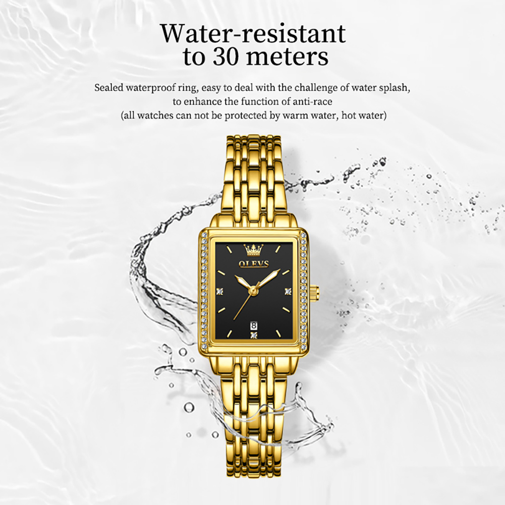 OLEVS 9995 日付時計女性用高級防水夜光時計エレガン - Luxury Watch For Sale のレビューと価格