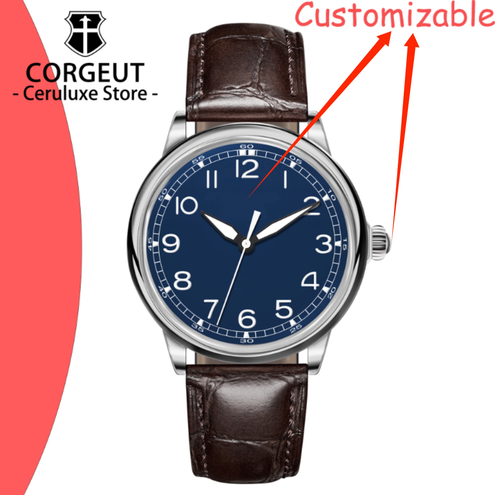 カスタムロゴ 41mm MIYOTA8215 自動巻き高級腕 - Luxury Watch Logo のレビューと価格