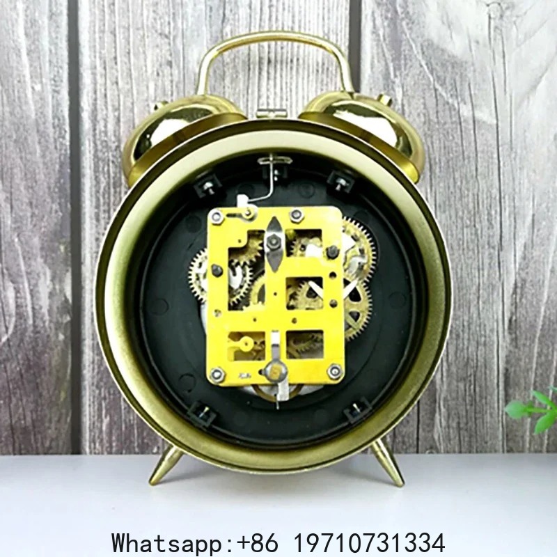 金属製機械式目覚まし時計、懐中時計風のヴィンテージベッドサイ - Table Watch Luxury のレビューと価格
