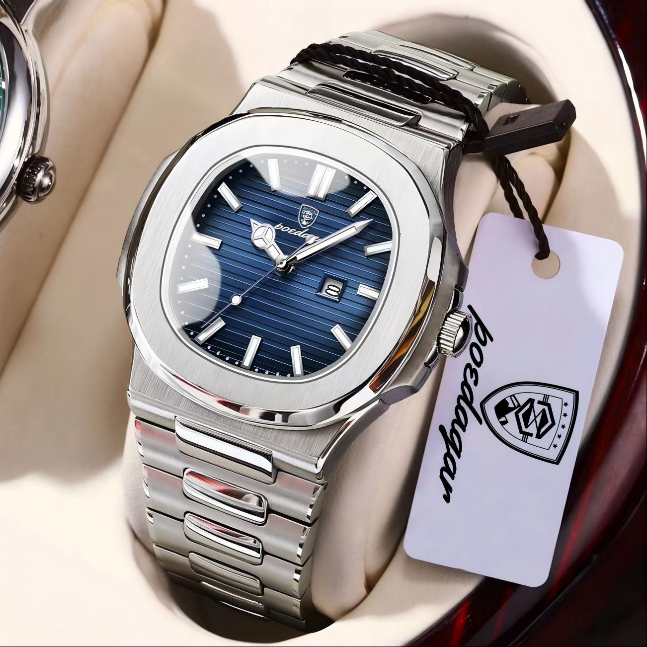 POEDAGAR スクエア高級メンズ腕時計 防水 夜光 日付 - Luxury Watch Hublot のレビューと価格