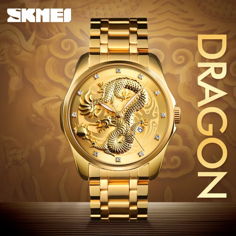 Skmei-メンズウォッチ,3バー,耐水性,ステンレススチー - Luxury Watch Hublot のレビューと価格